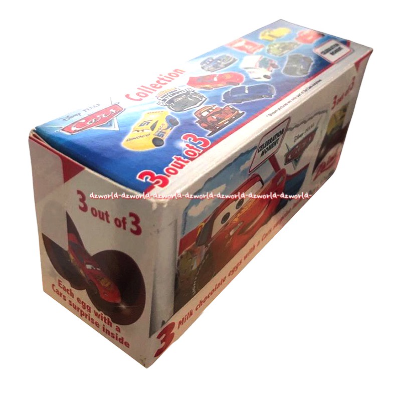 Zaini Cars Disney Pixar Milk Chocolate Eggs Coklat Telur Mobil Car Mobil Zainy Telur Zainni Car Mobil Mobila