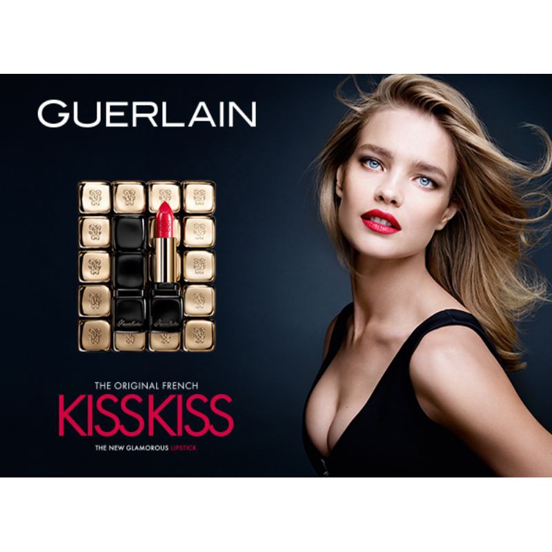 Guerlain KissKiss Mini Lipstick shade#344 Sexy Coral
