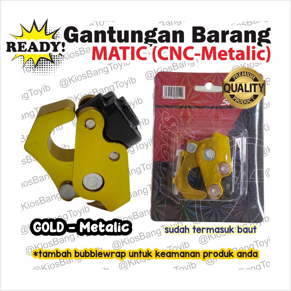 Gantungan Barang Matic Bebek Robot CNC 4 Warna Beat Vario Nmax Scoopy Mio Supra Jupiter Vega