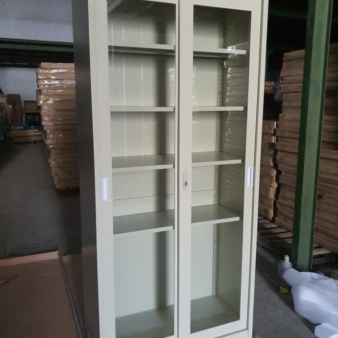 

[[COD]] lemari arsip lemari kantor sliding kaca PRODUK TERBATAS Kode 125