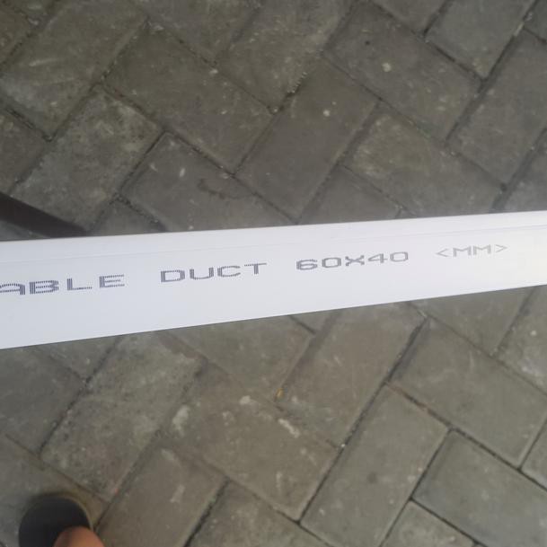 Terlaris ♪  Kabel Duct 60x40mm / Kabel Dak 60 x 40 mm / Wiring Duct 60x40MM ✣