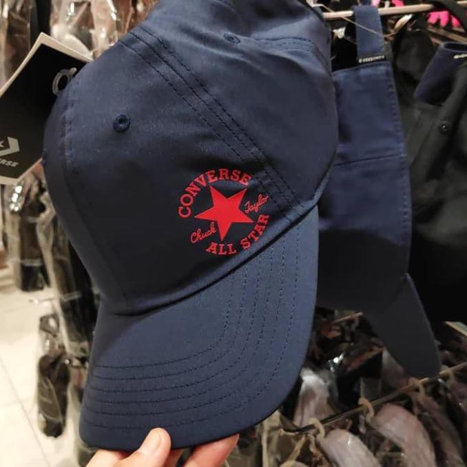 Ekstra Casback Topi Snapback Original>> Topi Converse Navy Unisex On Sale
