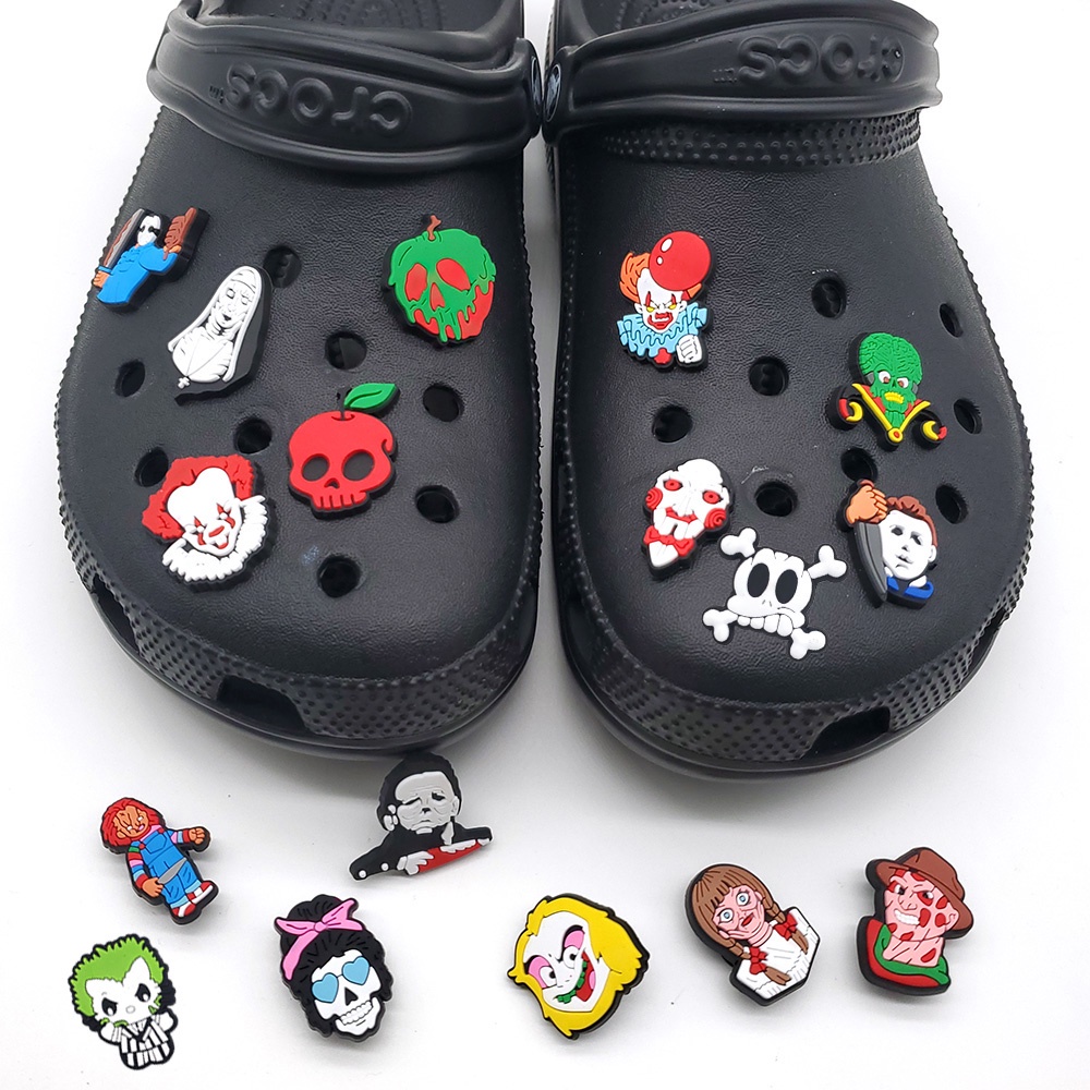 jibbitz crocs croc charms Desain Sepatu Tema Halloween Untuk Anak / Dewasa croc charms