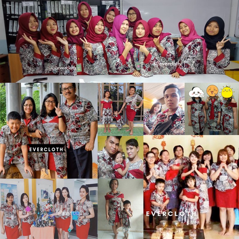 BATIK FAMILY / BATIK COUPLE / COUPLE BATIK / SERAGAM BATIK / BATIK KELUARGA / BATIK ANAK / MOTIF AB