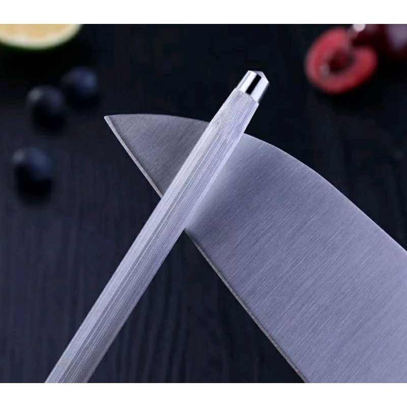 Premium Quality Pengasah Pisau Stik Knife Sharpener Honer Honing Stainless Steel