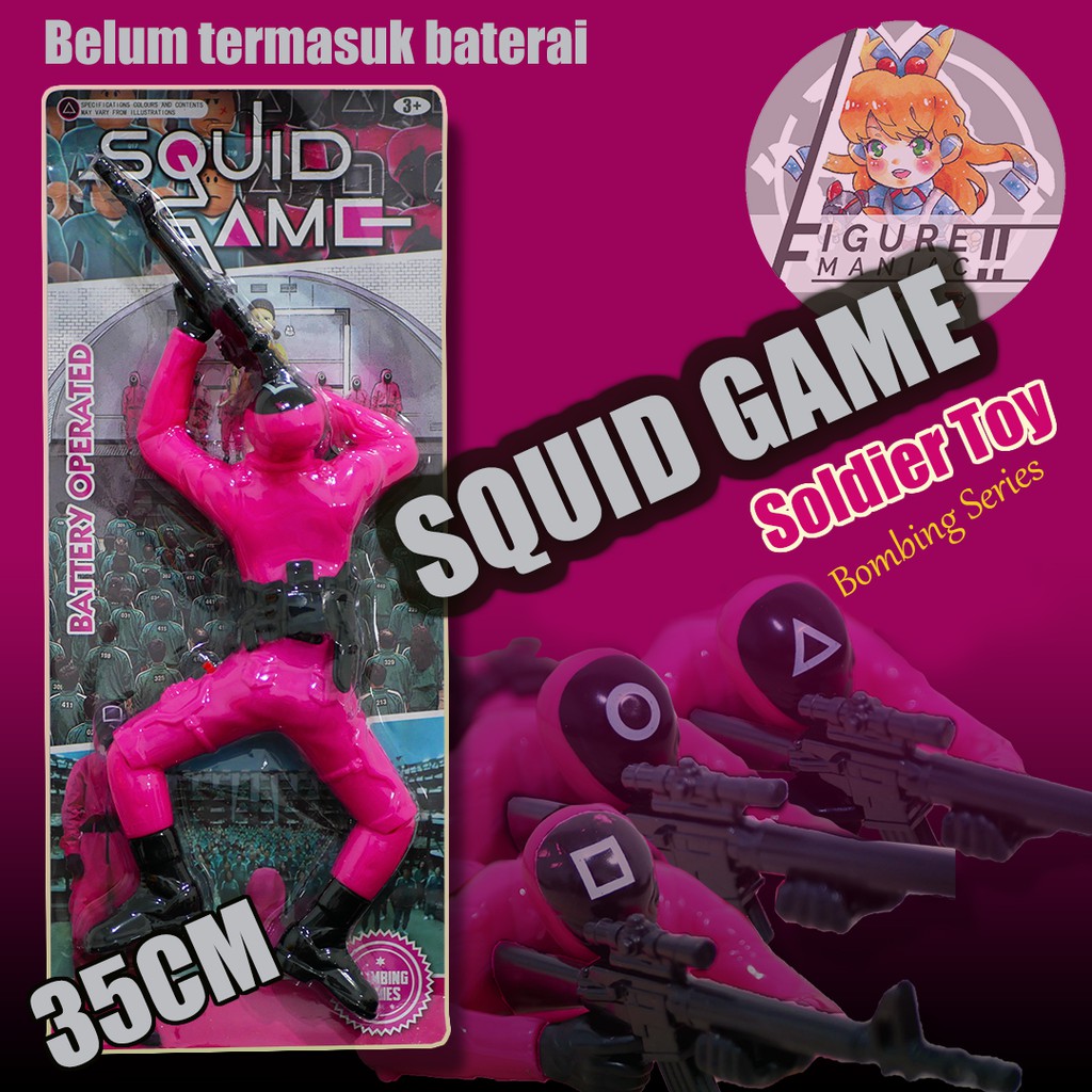 Mainan Anak -  Squid Game Soldier Toy Robot Bombing Session Perang Tentara Mainan lucu Murah Mainan Games Korea Mainan anak