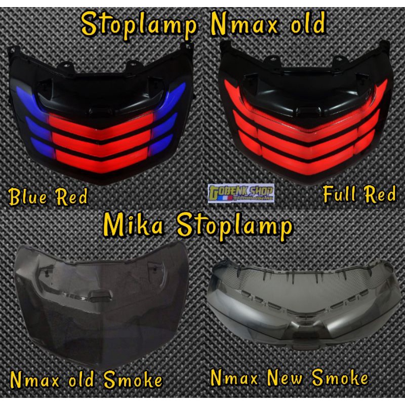 STOPLAMP NMAX MODEL JPA dan MIKA STOP NEMO SMOKE NMAX OLD, NMAX NEW 2020 2021