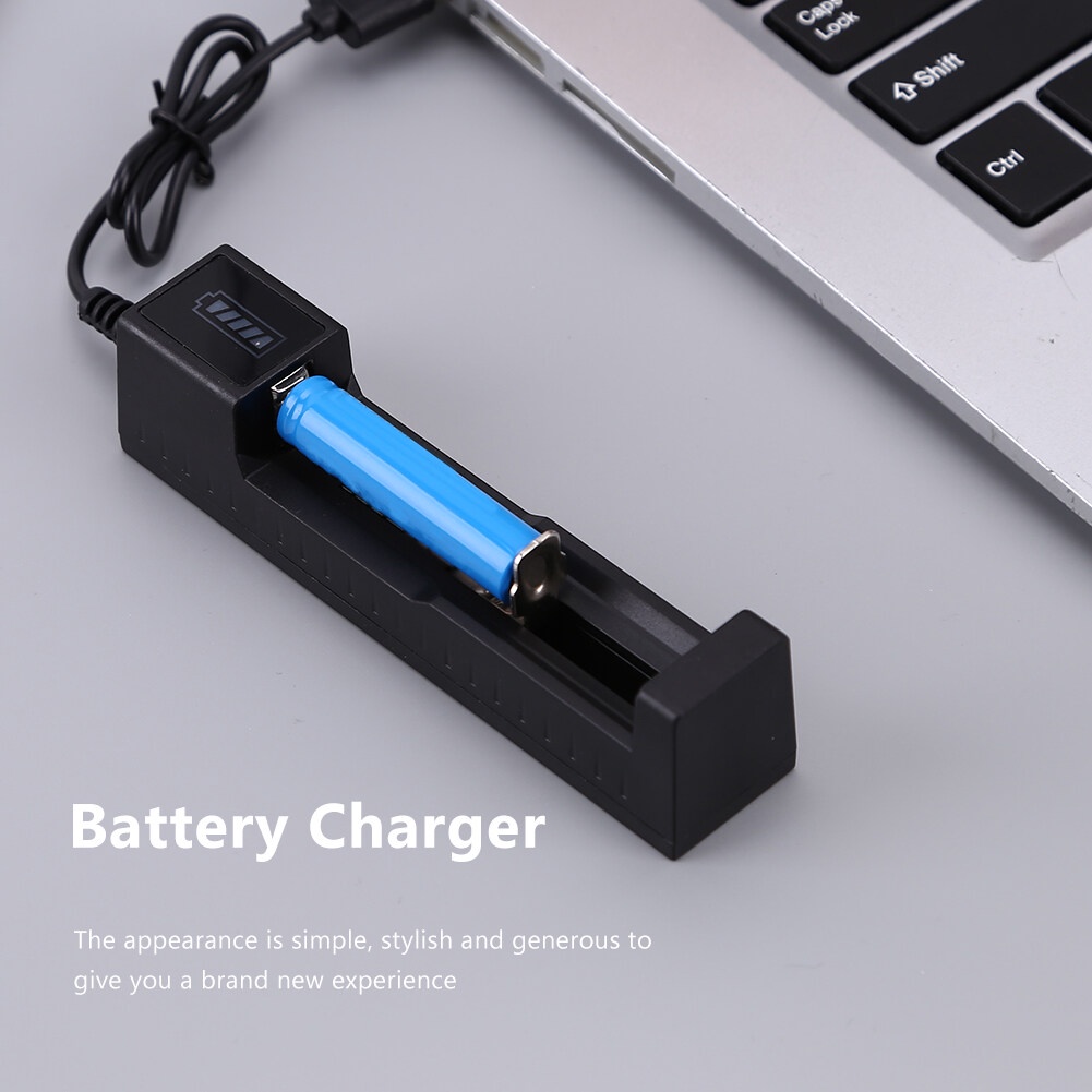 Charger Baterai USB Universal Full Self Stop 18650/26650/16340/14500/ AA/AAA Alat Cas