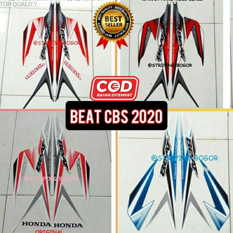 (COD) Striping Stiker sticker Motor Honda Beat CBS 2020 kualitas original