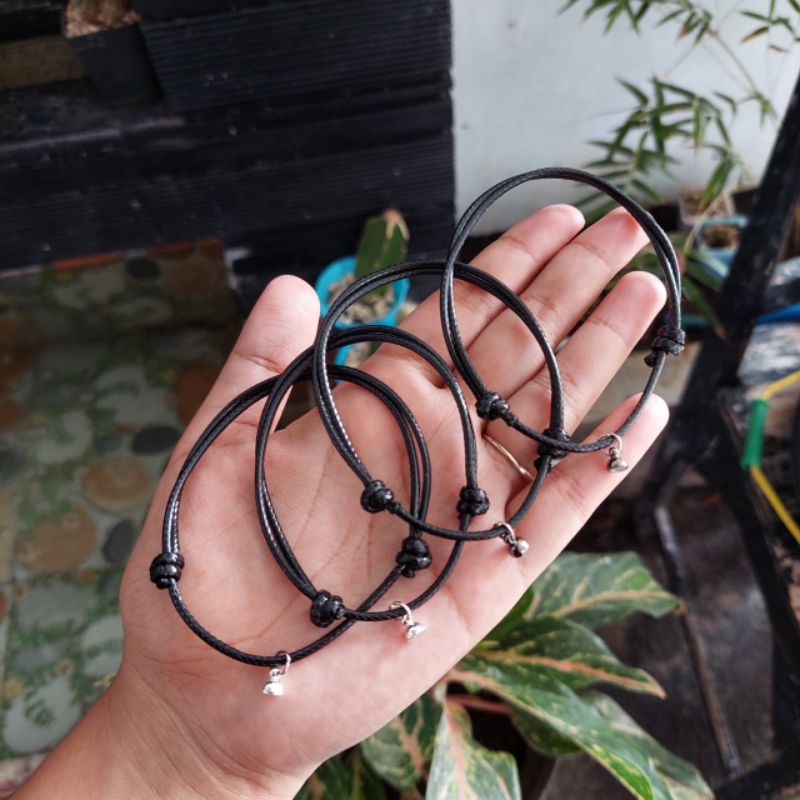 BAYAR DITEMPAT - GELANG BRACELET TALI MAGNET / GELANG COUPLE KEMBAR PRIA WANITA / GELANG MURAH / GEL