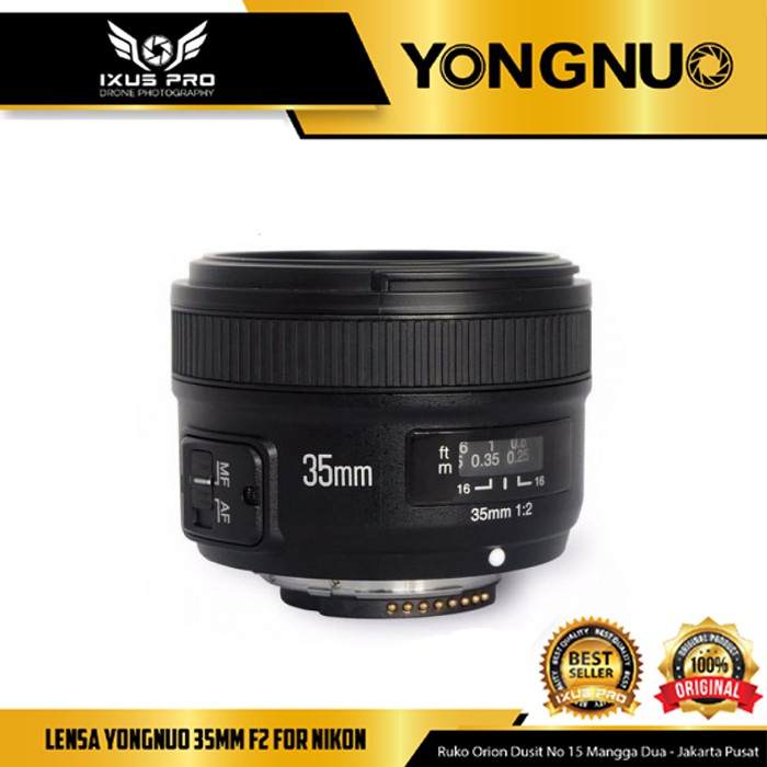 Lensa YONGNUO YN-35mm F2N For NIKON DSLR - Yongnuo 35mm F2 For Nikon DSLR