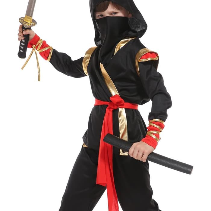 JAPAN NINJA boy costume cosplay haloween kostum anak ninja jepang