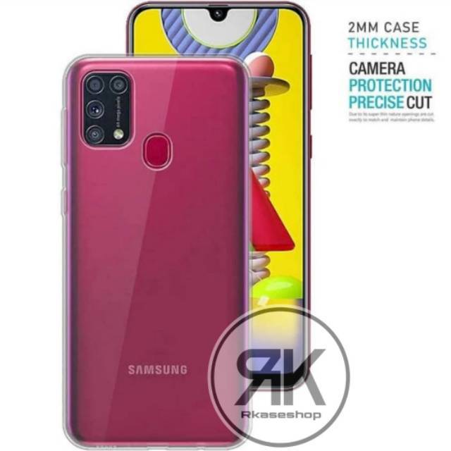 Clear Samsung A51 A71 M31 M21 M11 A10 A10s A11 A21S A21 A50 A70 A02S A12 A03 CORE Case Cover Bening Transpara