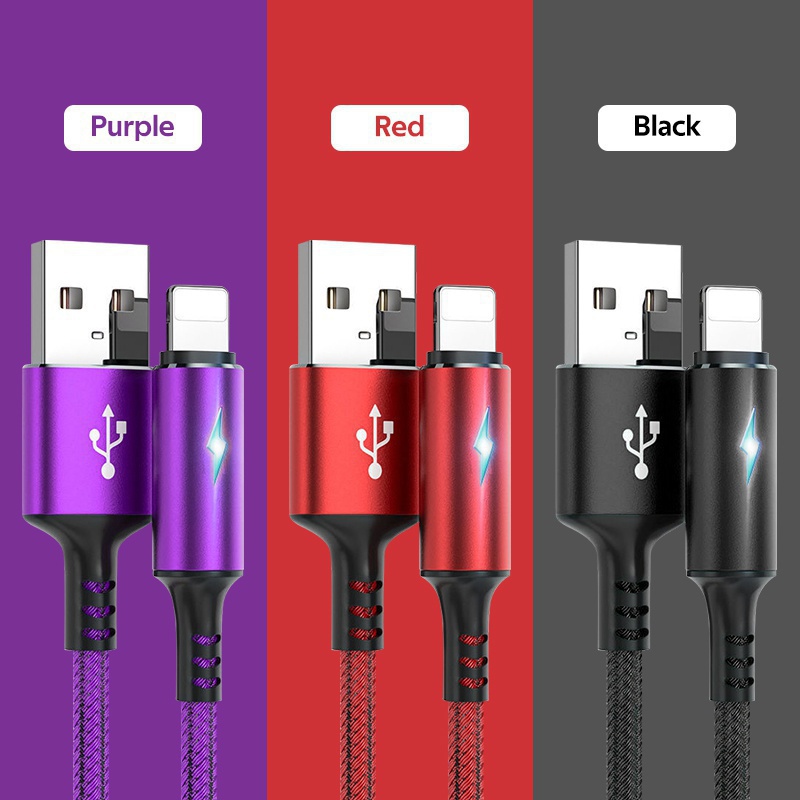 Kabel Data / Charger Micro USB Fast Charging Bahan Nilon Braided 1.2m Untuk Android