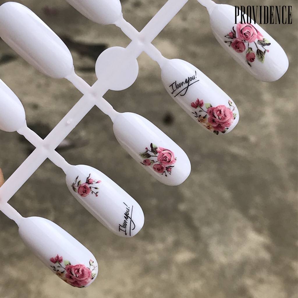 Providence Nail Stickers Water Transfer Multiple Styles Fancy Flower Patterns Self-adhesive Stickers