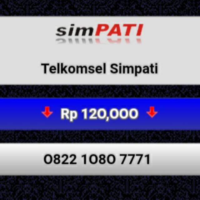 NOMOR CANTIK SIMPATI 0822 1080 7771