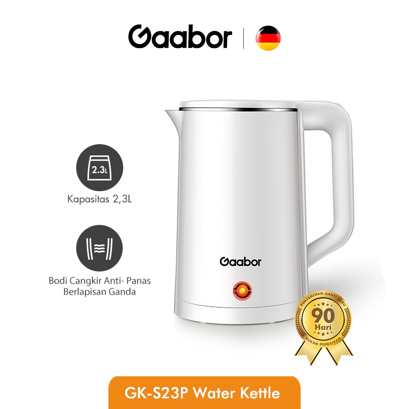 Gaabor Electric Kettle 2.3 L Kettle Listrik Pemanas Air - Teko Elektrik GK-S23P