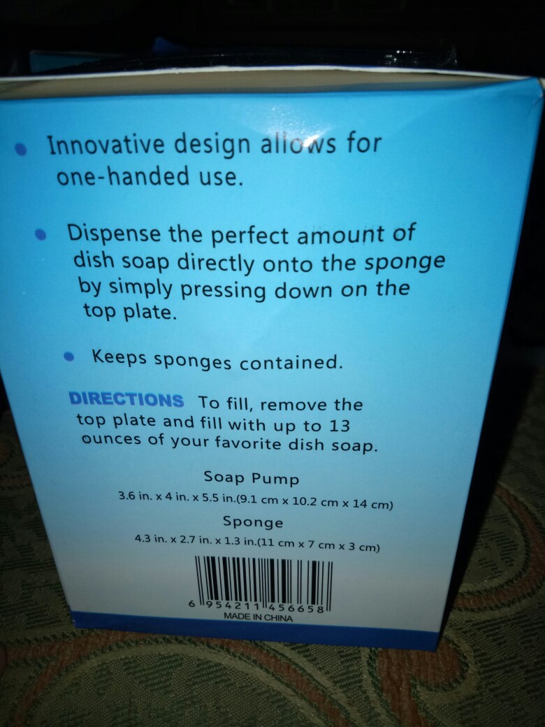 Tempat Sponge Cuci Piring/dispenser Sabun Cuci Piring Oll-235