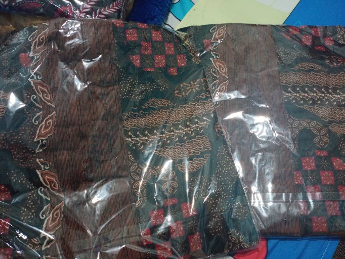 Qnunbatik Hem/kemeja Batik Lengan Panjang Pria Uk Standard - 5l Narita Prodo