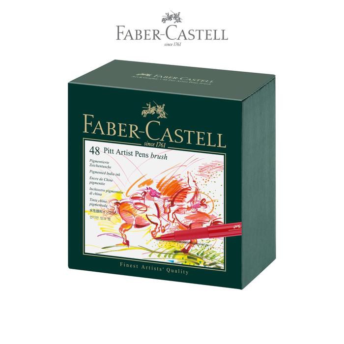 

Kaligrafi / Faber-Castell Pitt Artist Pen Brush 48 Box Murah Meriah Ready