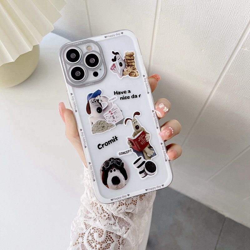 Funny Cute Dog Soft Case iP iPhone 11 12 13 Pro Max 6 6S 7 8 + Plus X XR SE 2020 XS Max Casing