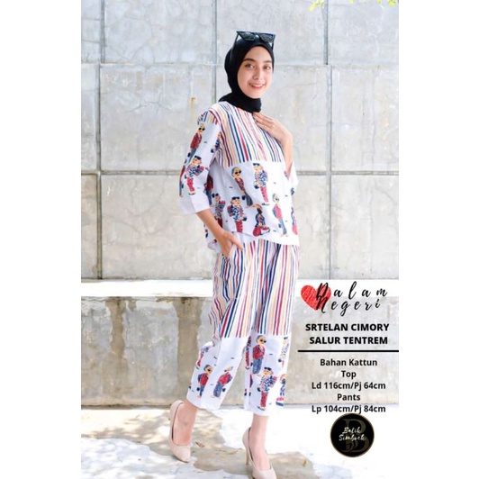 setelan cimory salur tentrem | setelan lurik mbok jamu | setelan batik