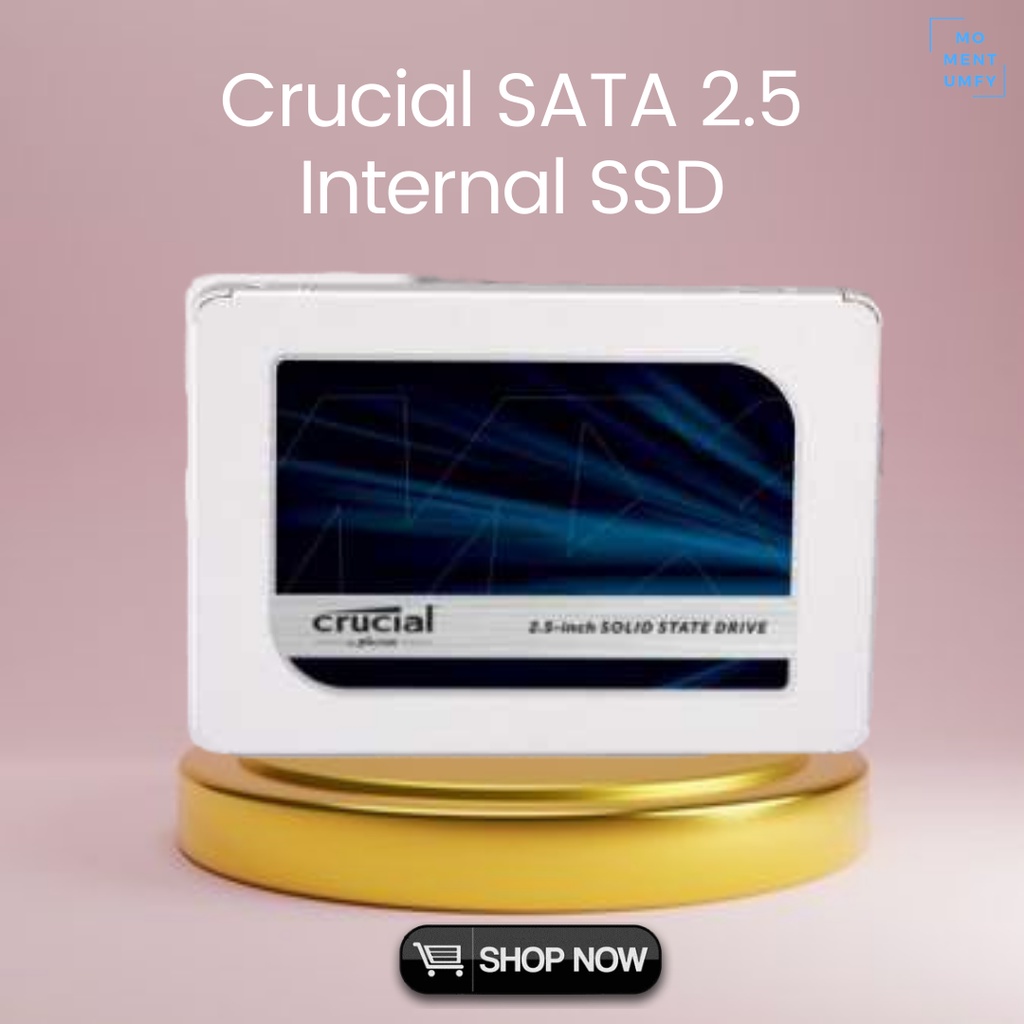 Crucial SSD SATA Penyimpanan Storage Memory Memori Internal Eksternal External Storage Tambahan SSD 
