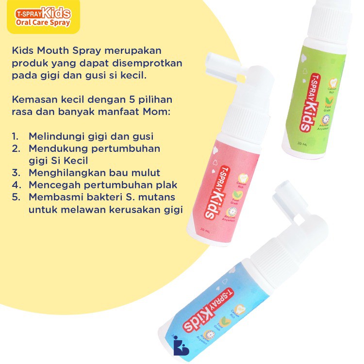 T-Spray Kids Oral Care | Spray Mulut Anak