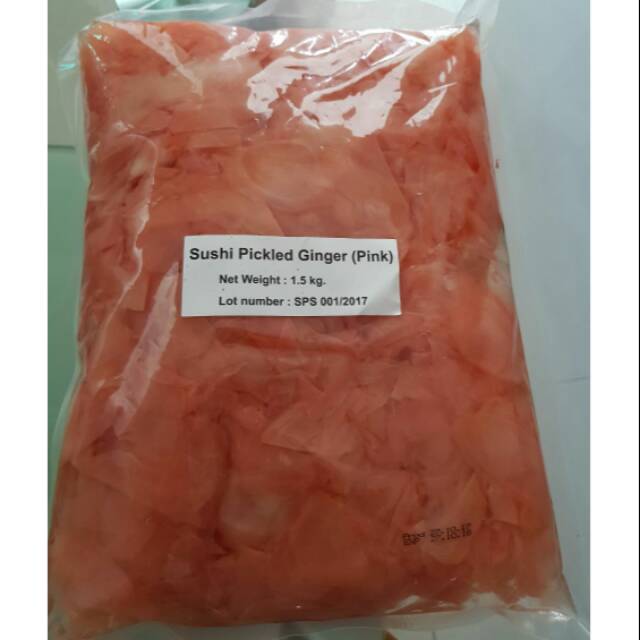 

Sushi gary pink 1. 5 kg acar jahe muda khas jepang