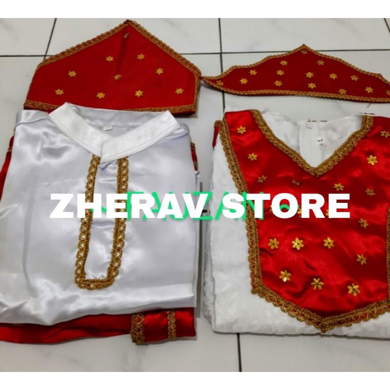 baju anak adat Ambon Maluku laki laki atau perempuan size S,M,L,XL,XXL, DEWASA