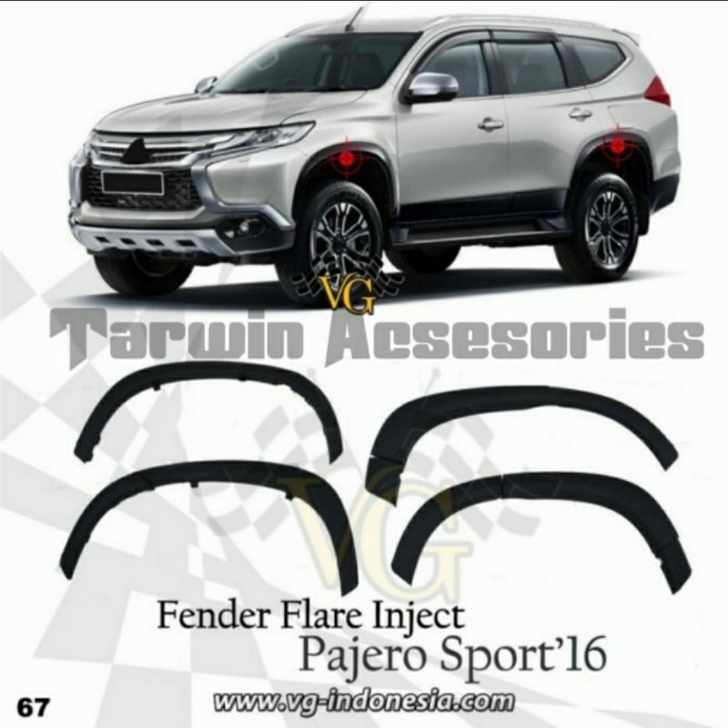over fender pajero sport 2016-2021