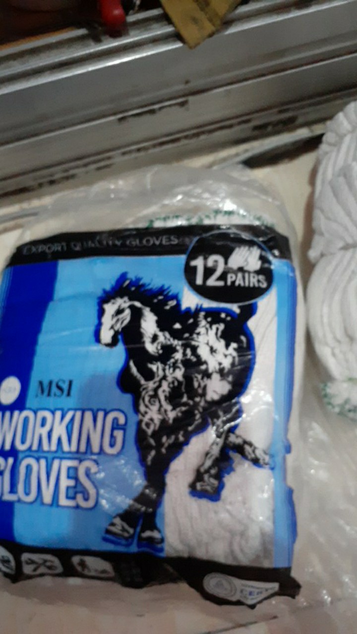 Sarung Tangan Kain Putih 8 Benang Nice Gloves