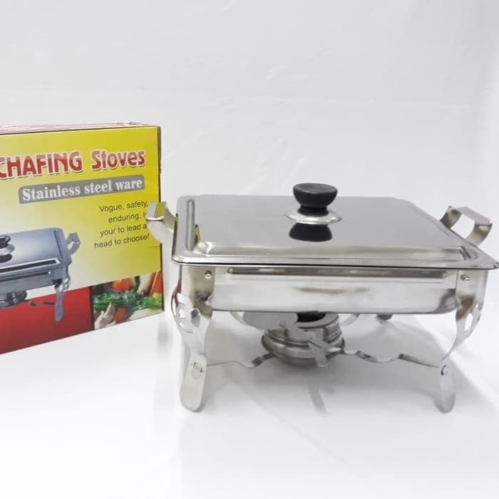 Chafing Dish with Warmer Stove / Panci Prasmanan plus Penghangat