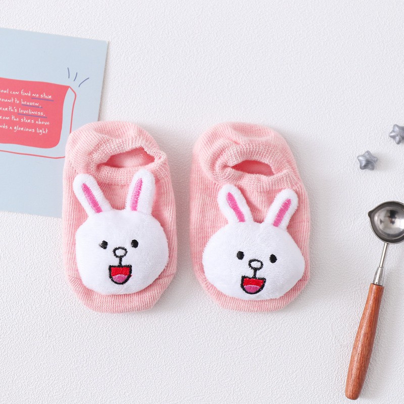 Kaos Kaki Boneka Import | Kaus Kaki Bayi Korea | Kaos Kaki Karakter Anti Slip | Baby Socks