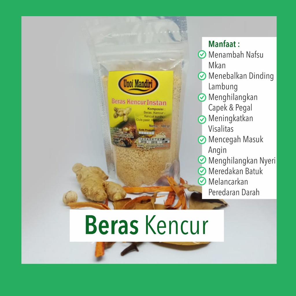 

BERAS KENCUR Rimpang Empon Jamu