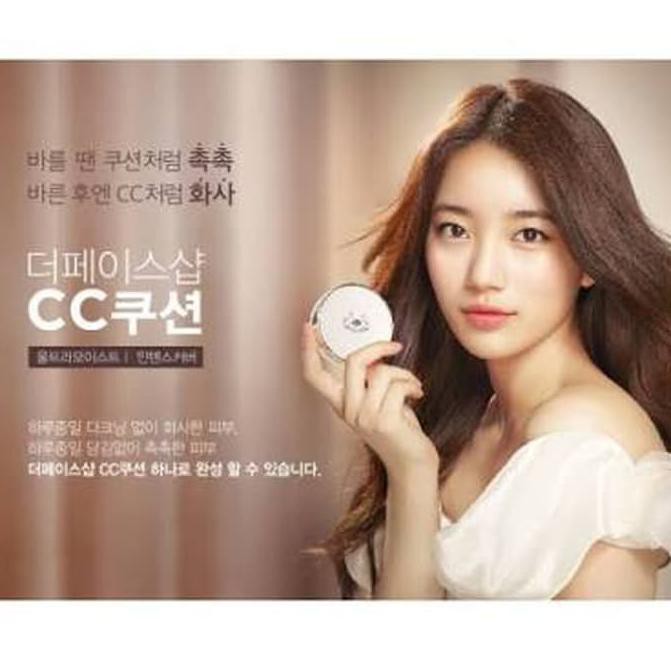 Termurah# CC ULTRA MOIST CUSHION SPF50+ PA++ The Face Shop ..*