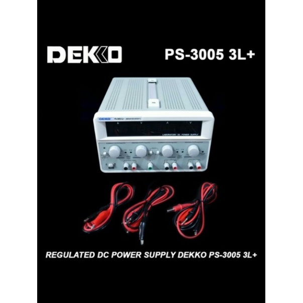 Power Supply DEKKO ORI PS 3005 3L+ -30V 5A Regulated DC