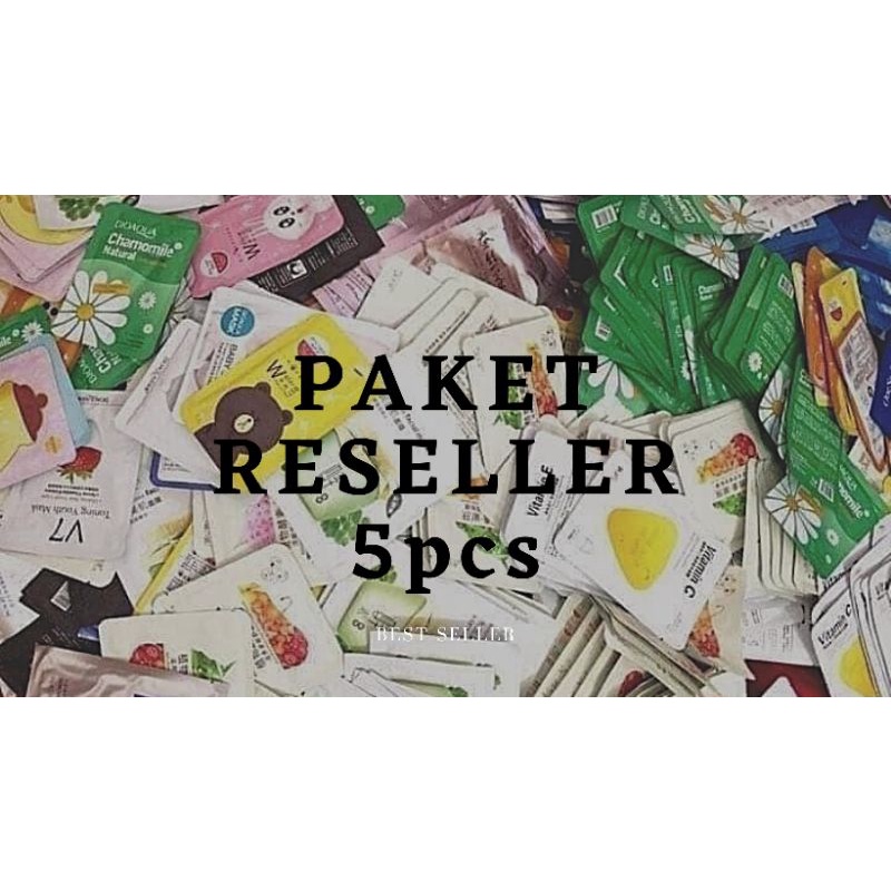 [Free Gift] Paket Usaha Masker Wajah [Sheet Mask] 5pcs