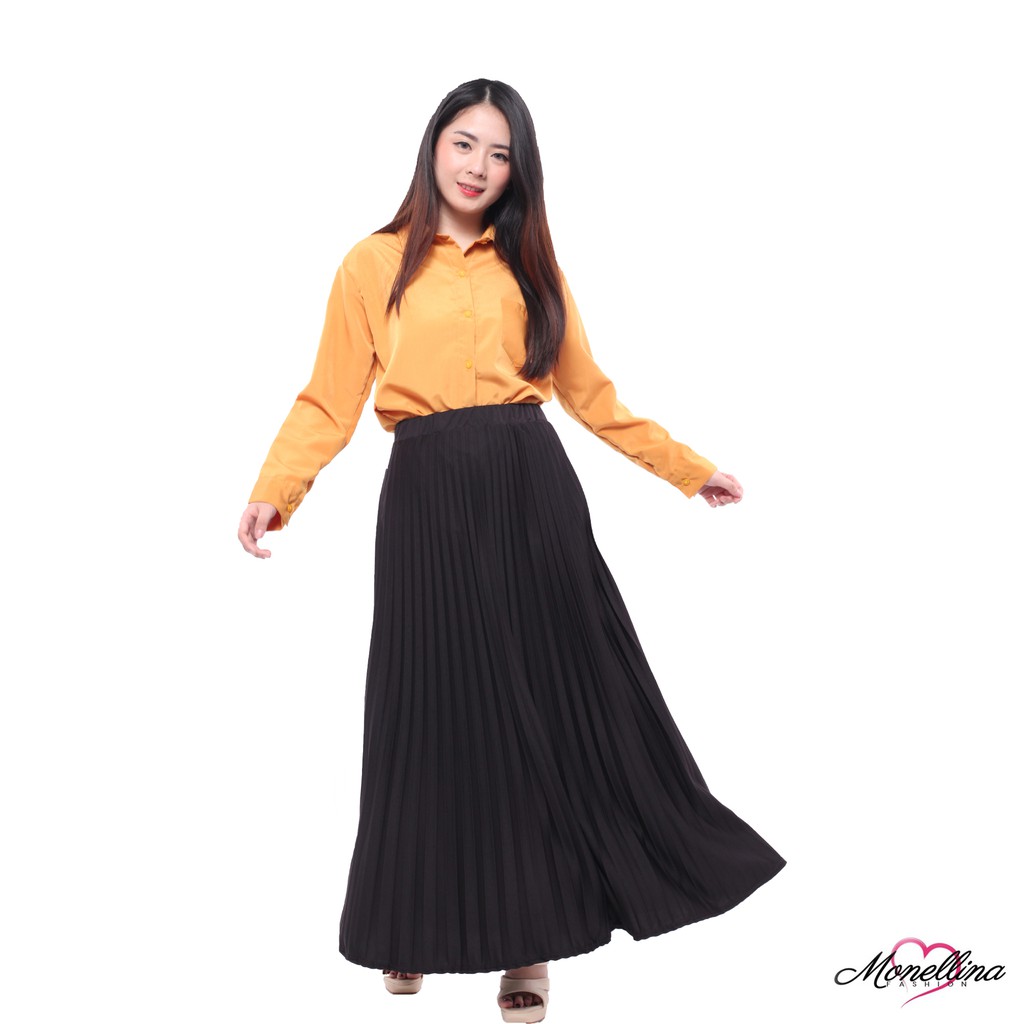 BL - MIYA Rok Plisket Jumbo Wanita