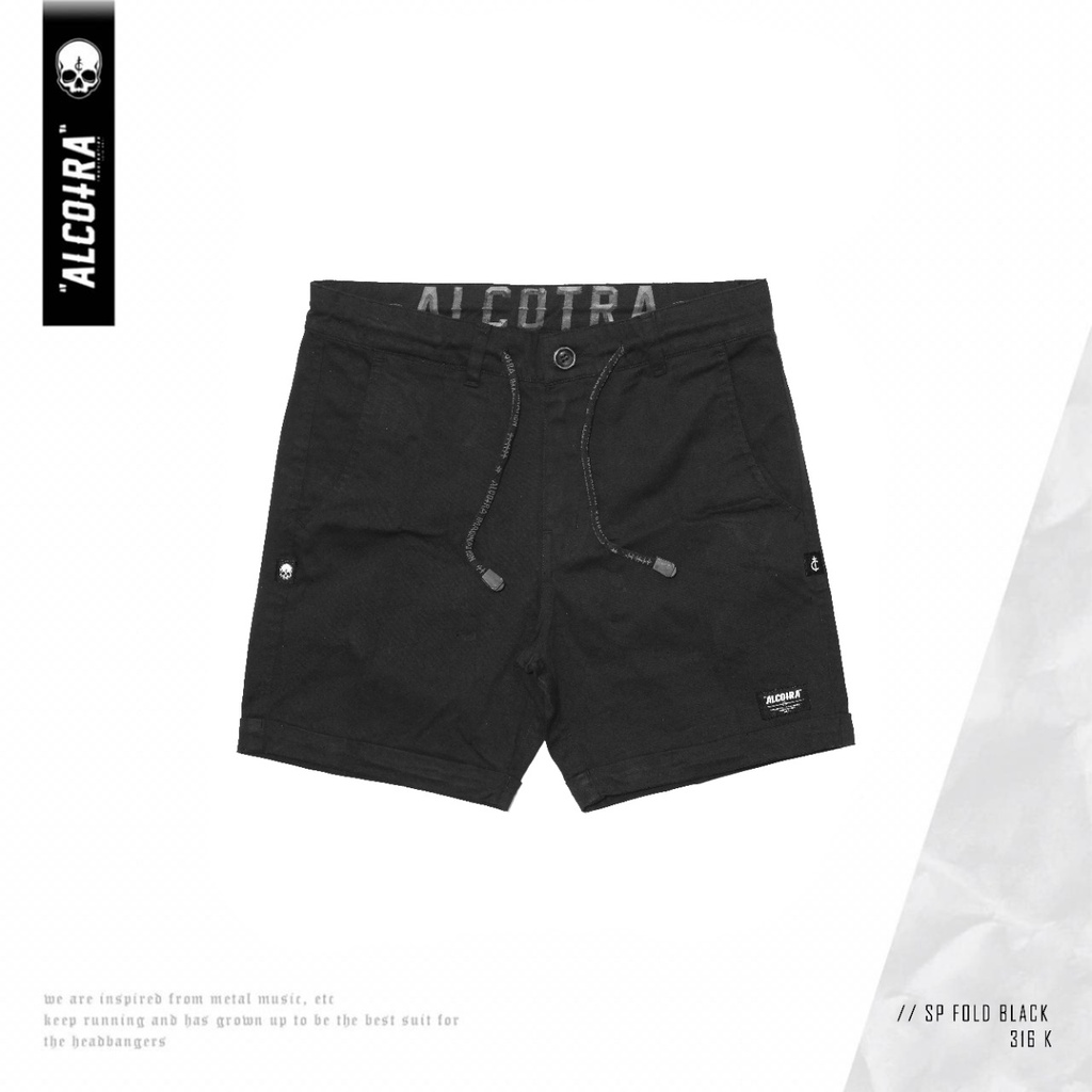 SP FOLD BLACK // SHORT PANTS FOLD BLACK