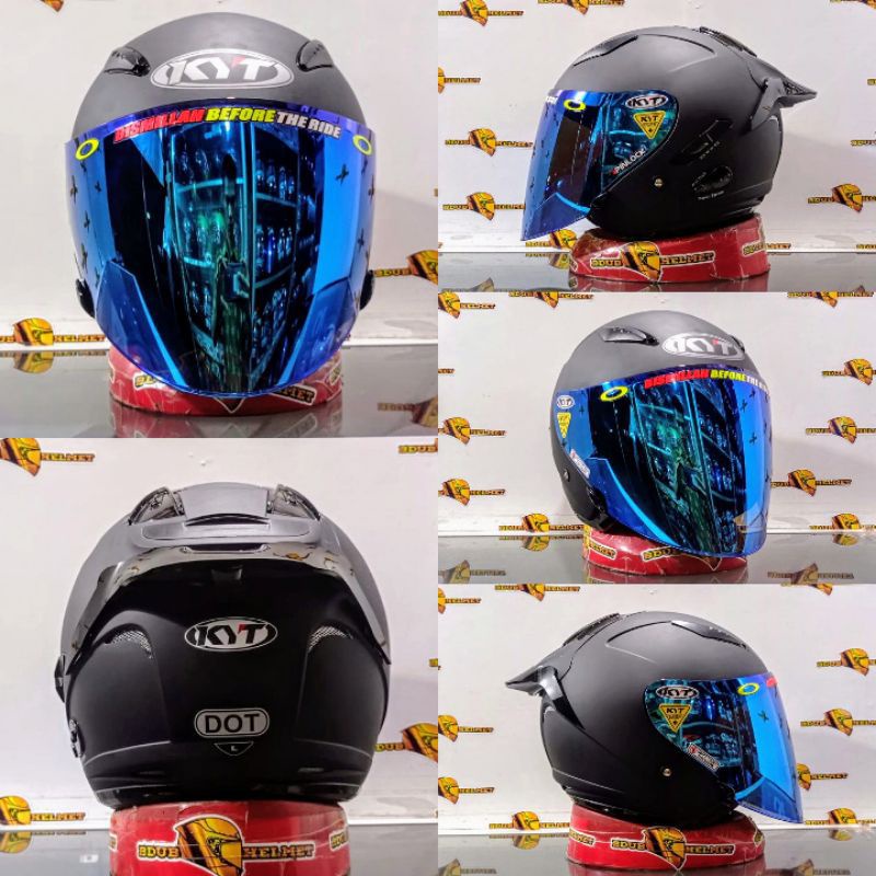 helm KYT galaxy original black dopfKC venom paket ganteng.sni_dot_cod