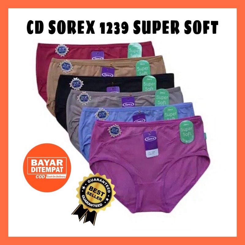 Lusinan CD Celana Dalam Wanita Sorex 1239 Pakaian Dalam Wanita Kancut Wanita Undies Wanita Sorex