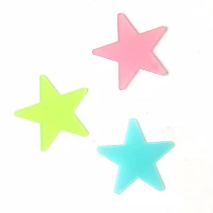 (100 PCS) BINTANG GLOW IN THE DARK H202 / BINTANG BERCAHAYA / BINTANG TERANG