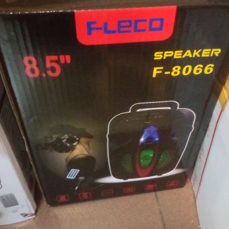 COD SPEAKER BLUETOOTH FLECO F-8066/F-8067 LED PLUS MIC KARAOKE + REMOTE CONTROL//SPEAKER FLECO X-BASS//SPEAKER KARAOKE//SPEAKER SALON AKTIF //SPEAKER WIRELESS