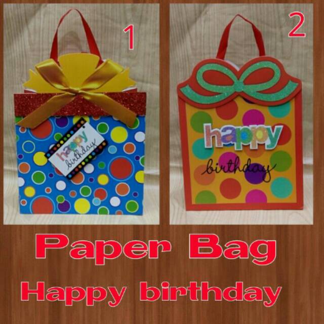 

Paper Bag Happy Birthday kertas kado import
