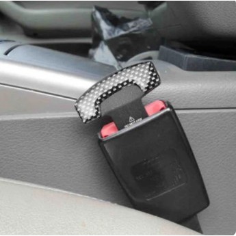 Seat Belt Buckle Alarm Buzzer Stopper Colokan Seatbelt Mobil Carbon