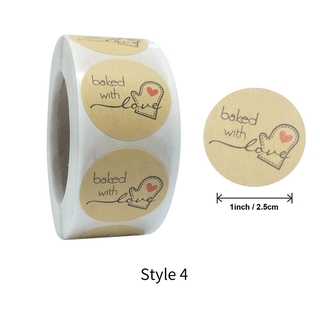 500pcs Stiker Kertas Kraft Handmade Desain Love Ukuran 2 500pcs Stiker Kertas Kraft Handmade Desain Love Ukuran 2