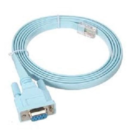 Cable lan rj45 to serial rs232 db9 female NB 1.8m for cisco console - Kabel konsol rj-45 to rs-232 9 pin 1.8 meter