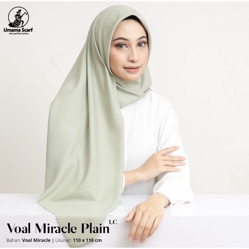 [ PART 1 ] SEGIEMPAT VOAL MIRACLE PLAIN LASER CUT UMAMA SCARF / SQUARE VOAL LC PREMIUM TERMURAH