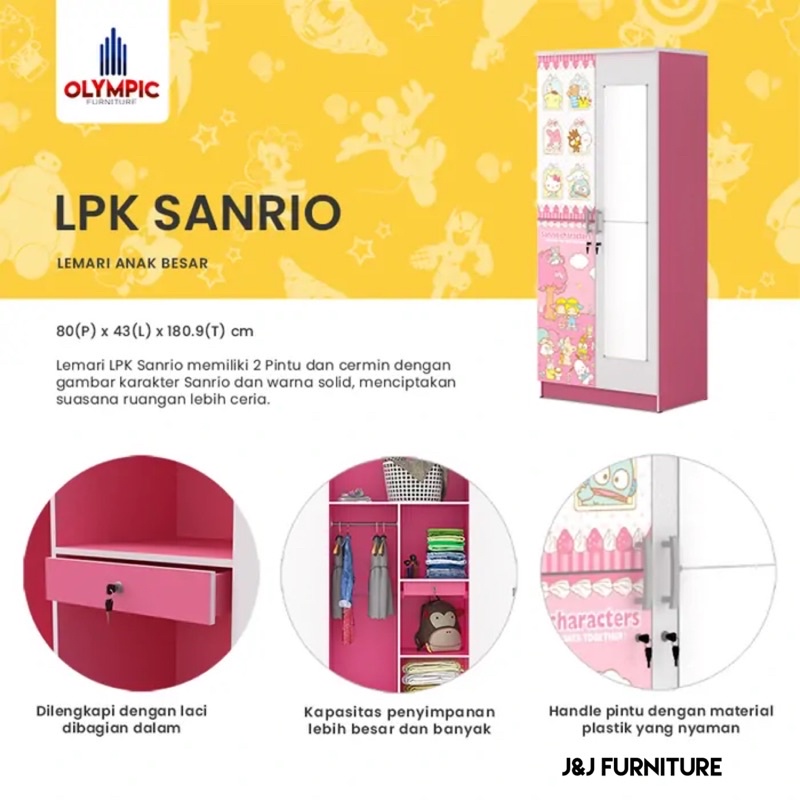 lemari anak perempuan olympic lemari anak murah